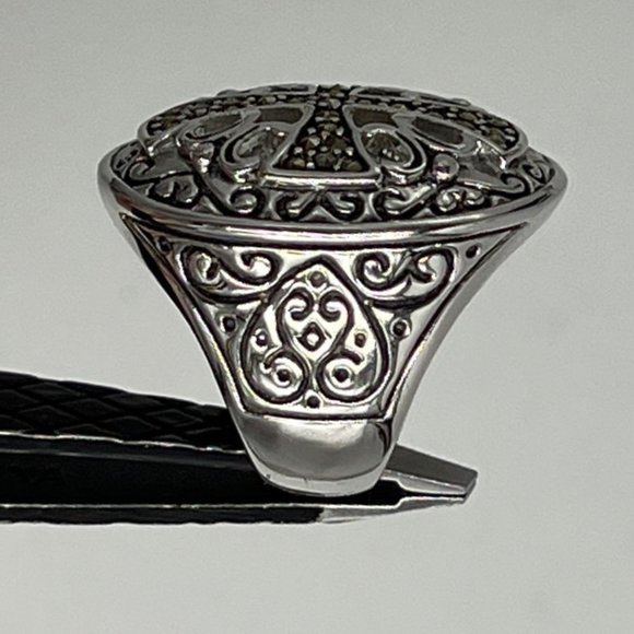 Knights Templar (Cross) Silver (RSC) Women's Ring - Size 7 - Picture 5 of 8